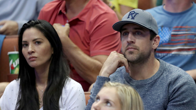 Aaron Rodgers and Olivia Munn