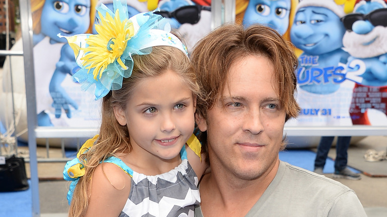 Dannielynn, Larry Birkhead at a premiere