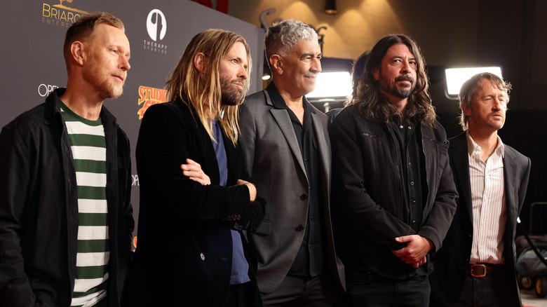 Foo Fighters on the red carpet 