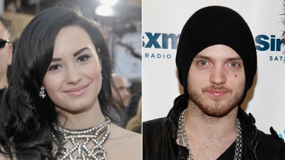 Demi Lovato and Alex De leon in 2009, split image