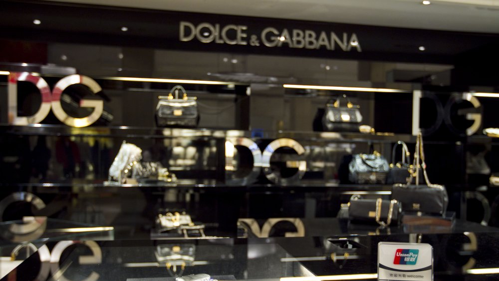 Dolce and Gabbana storefront 