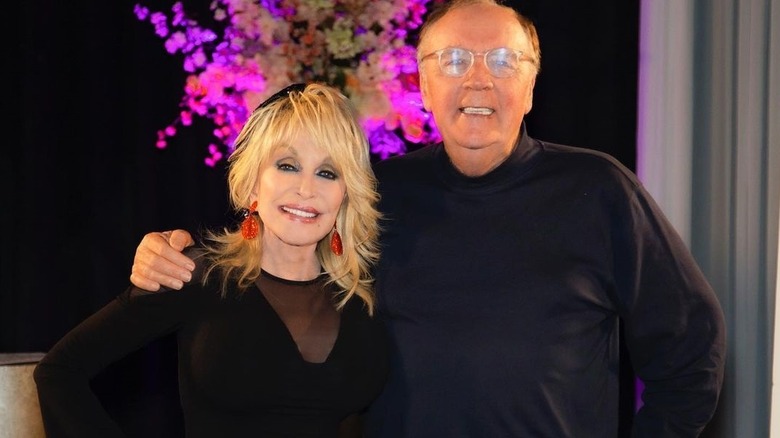 Dolly Parton and James Patterson pose on Instagram