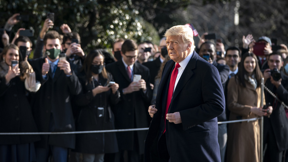 Donald Trump walking