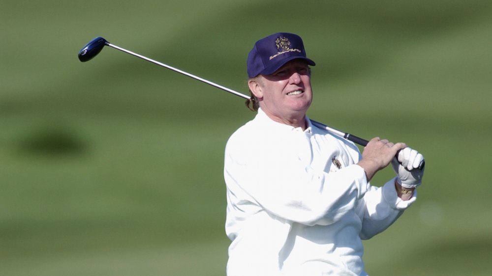 Donald Trump golfing