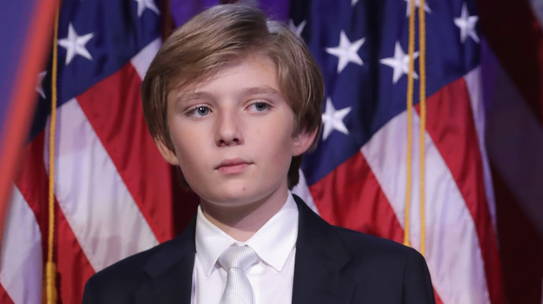 Barron Trump on Election Night in 2016