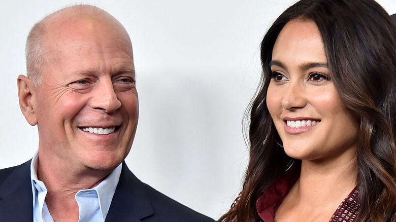 Bruce Willis and Emma Heming Willis at event