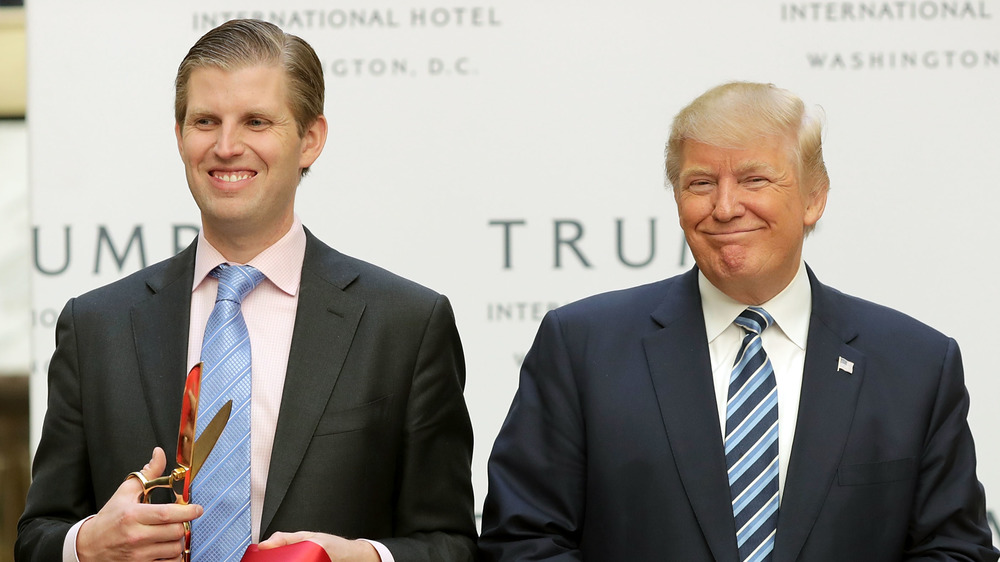 Eric and Donald Trump at a Trump property