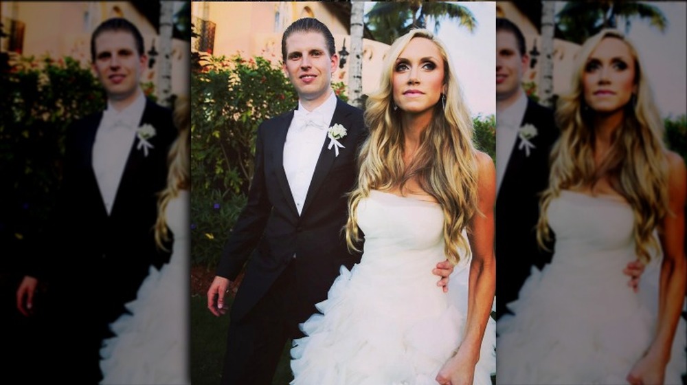 Eric and Lara Trump  at their wedding