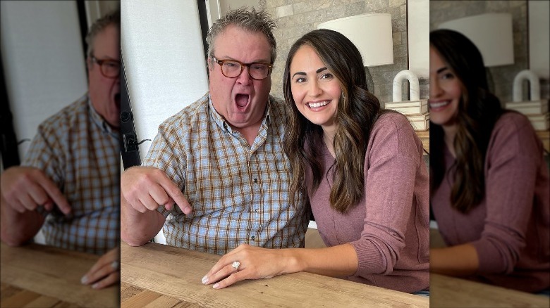 Eric Stonestreet and fiance Lindsay Schweitzer celebrate their engagement