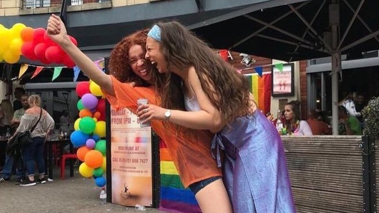 Erin Kellyman with girlfriend Jordan