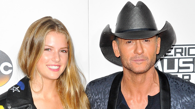 Tim McGraw and daughter Maggie McGraw at the American Music Awards