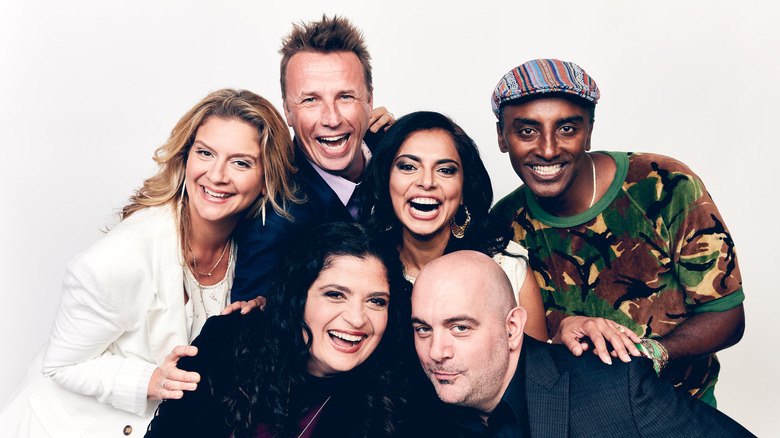 Maneet Chauhan with "Chopped" judges