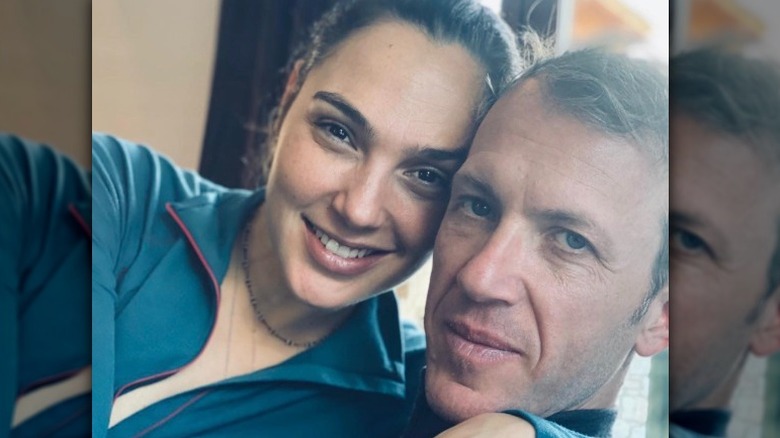 Gal Gadot and Jaron Varsano smiling