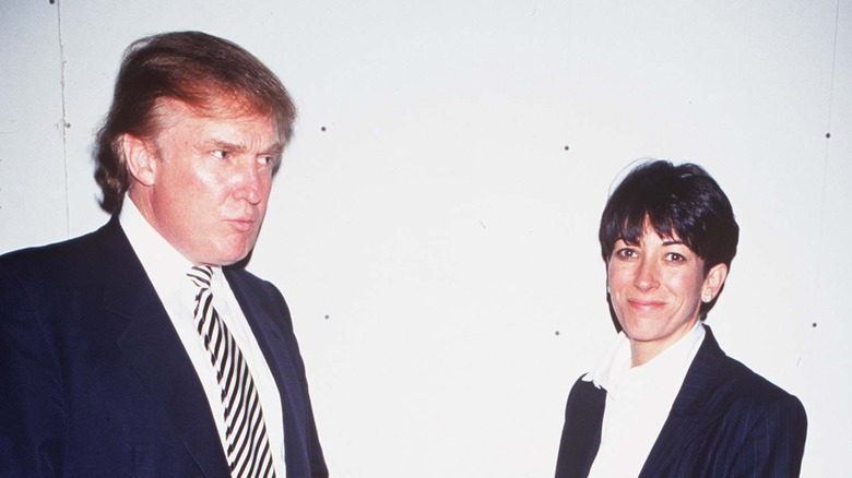 Gislaine Maxwell and Donald Trump