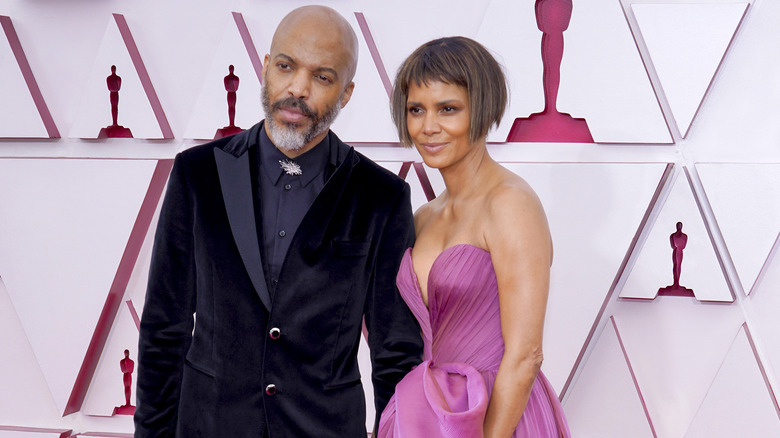 Halle Berry and Van Hunt at the 2021 Academy Awards