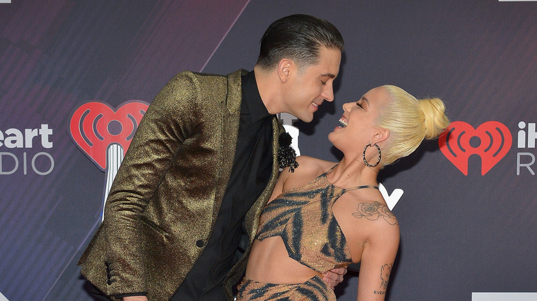 Halsey and G Eazy on the red carpet in 2018