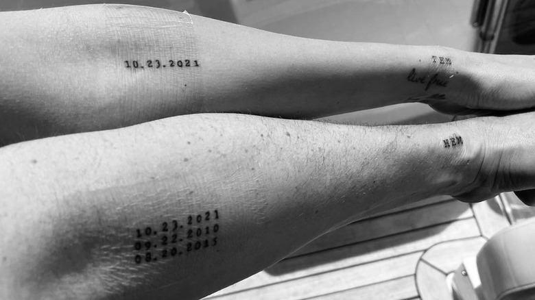 Tarek El Moussa and Heather Rae Young's matching tattoos