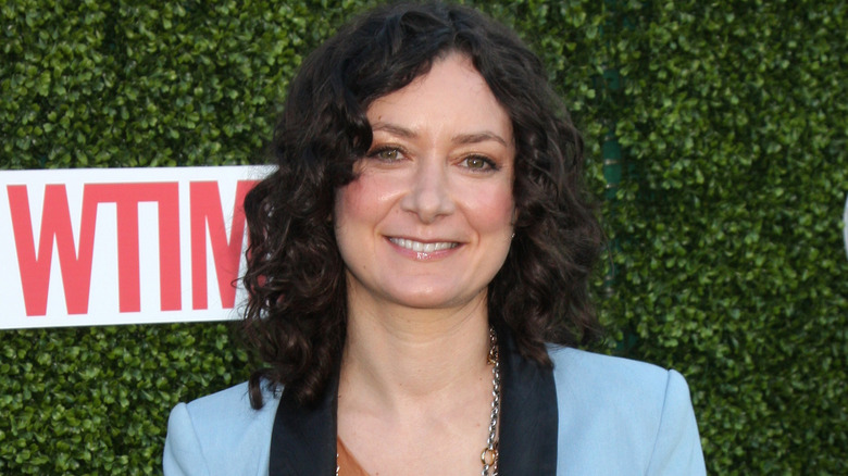 Sara Gilbert smiling