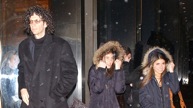 Howard Stern with two of his daughters in 2007