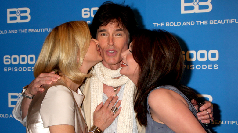 katherine kelly lang and hunter tylo kissing ronn moss