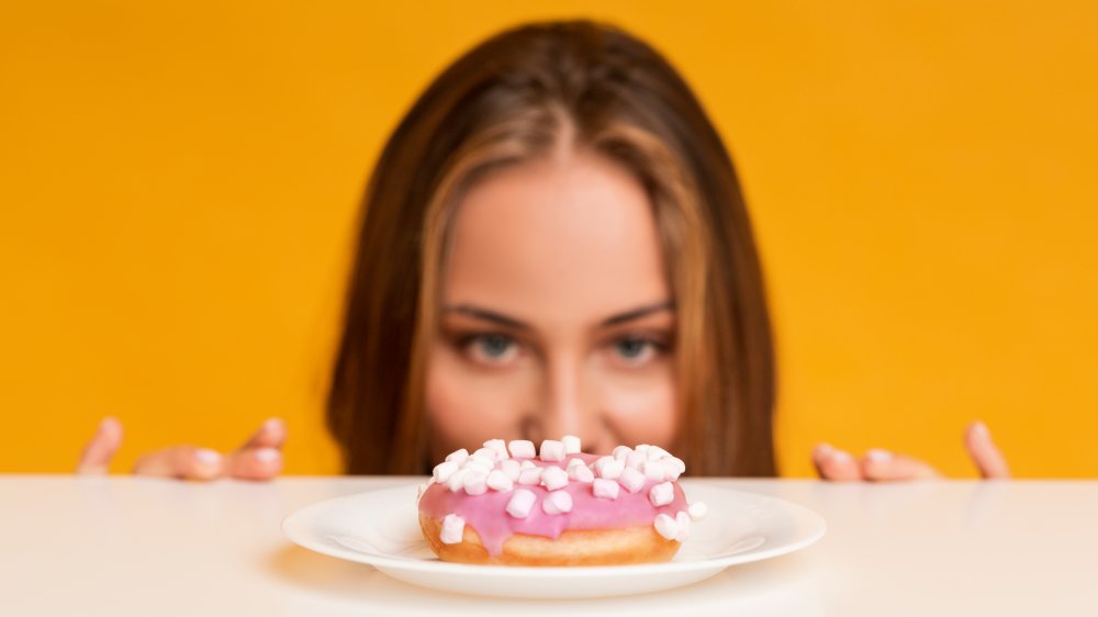 Woman craving food due to dieting