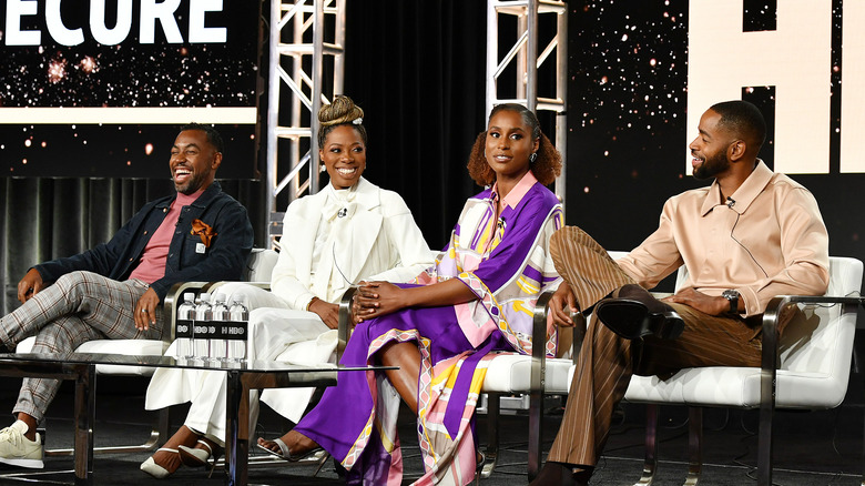 The cast and creators of "Insecure" speak at a TCA panel