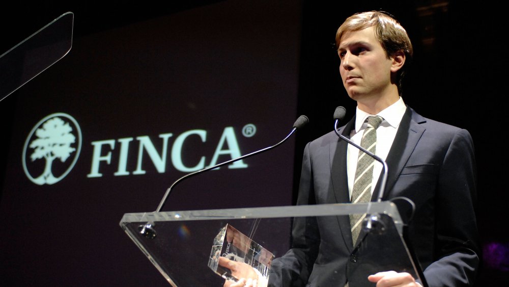 Jared Kushner speaking at a FINCA event