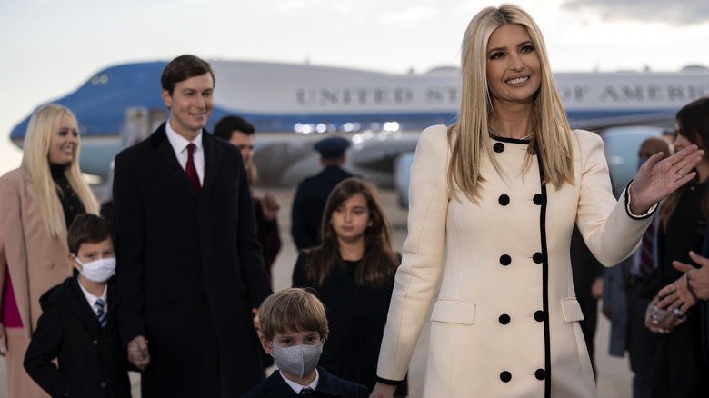 Jared Kushner and Ivanka Trump with their children Arabella, Joseph, and Theodore