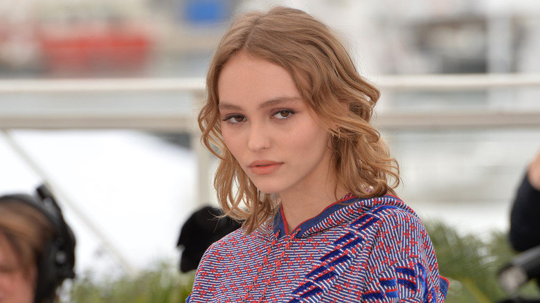 Lily-Rose Depp poses for a photo