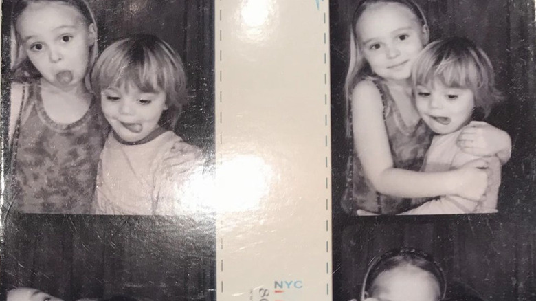 Young Lily-Rose and Jack Depp