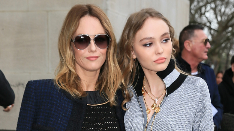 Vanessa Paradis with daughter Lily-Rose