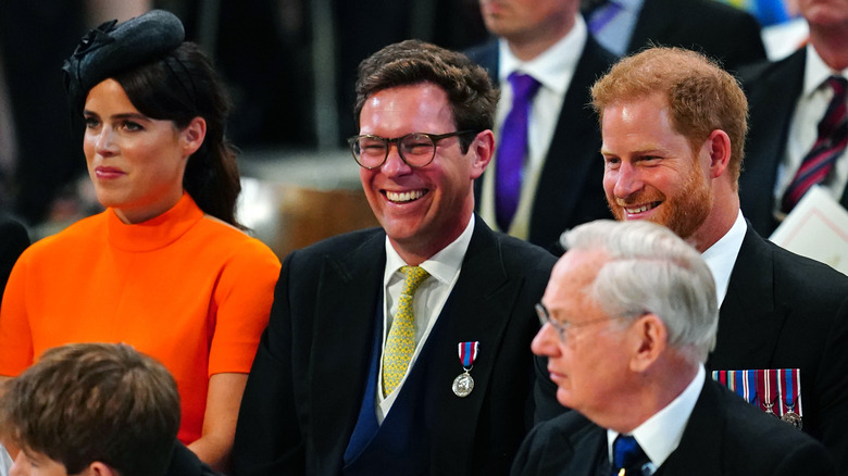 Princess Eugenie, Jack Brooksbank and Prince Harry