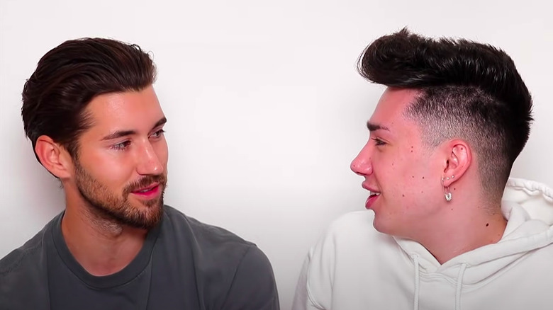 James Charles and Jeff Wittek in a YouTube video