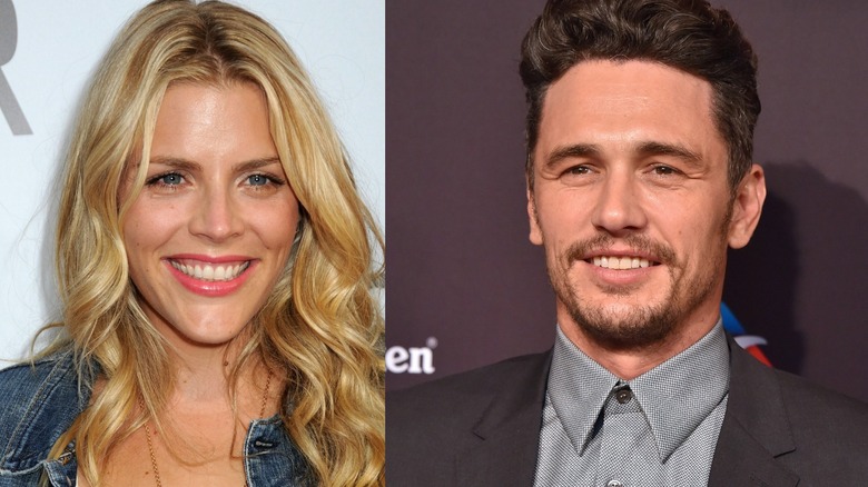 Busy Philipps and James Franco smiling