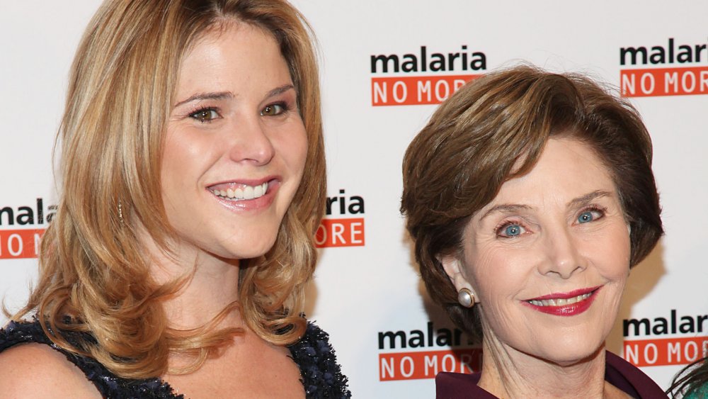 Jenna Bush Hager and Laura Bush in 2011