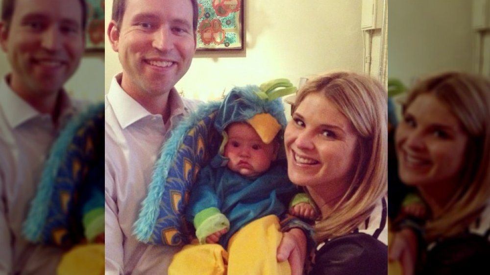 Jenna Bush Hager and Henry Hager with their first child