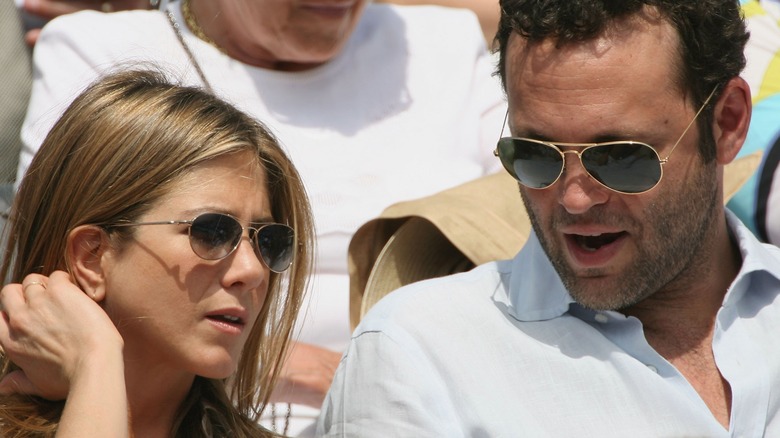 Jennifer Aniston and Vince Vaughn attend an event.