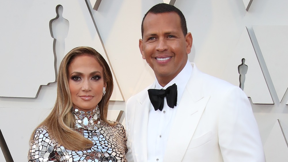 Jennifer Lopez and Alex Rodriguez at the 2019 Academy Awards