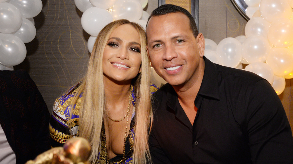 Jennifer Lopez and Alex Rodriguez after the 2018 VMAs