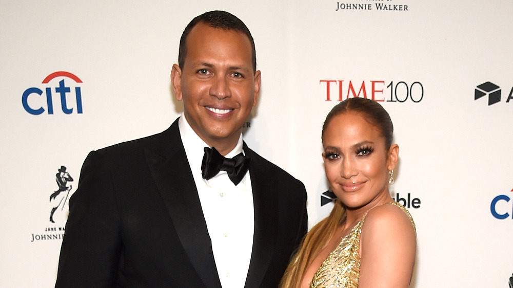 Alex Rodriguez and Jennifer Lopez at a jazz gala in 2018