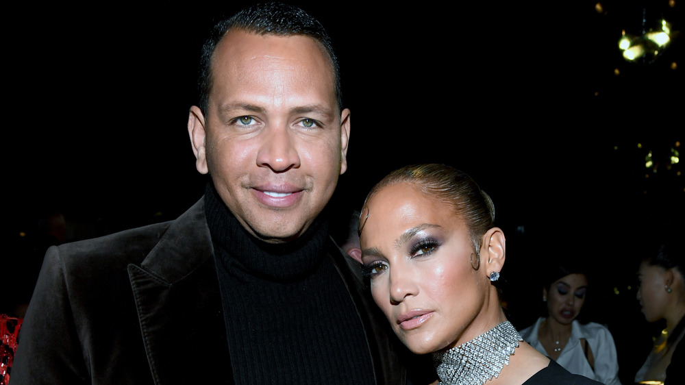 Alex Rodriguez and Jennifer Lopez at a Tom Ford event in 2020