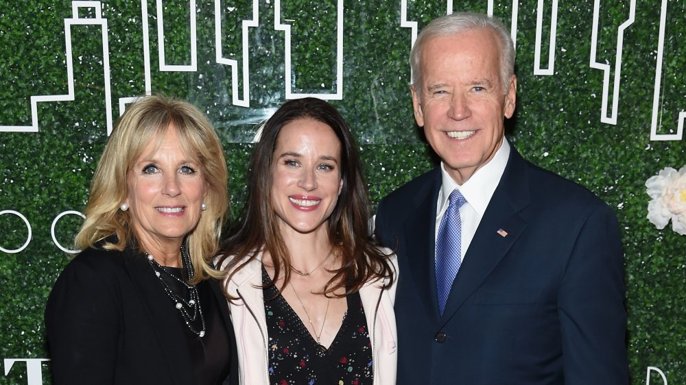 Joe Biden, Jill Biden, and their daughter