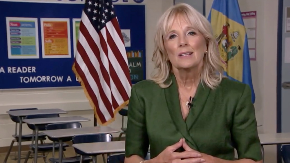 Dr. Jill Biden in classroom 