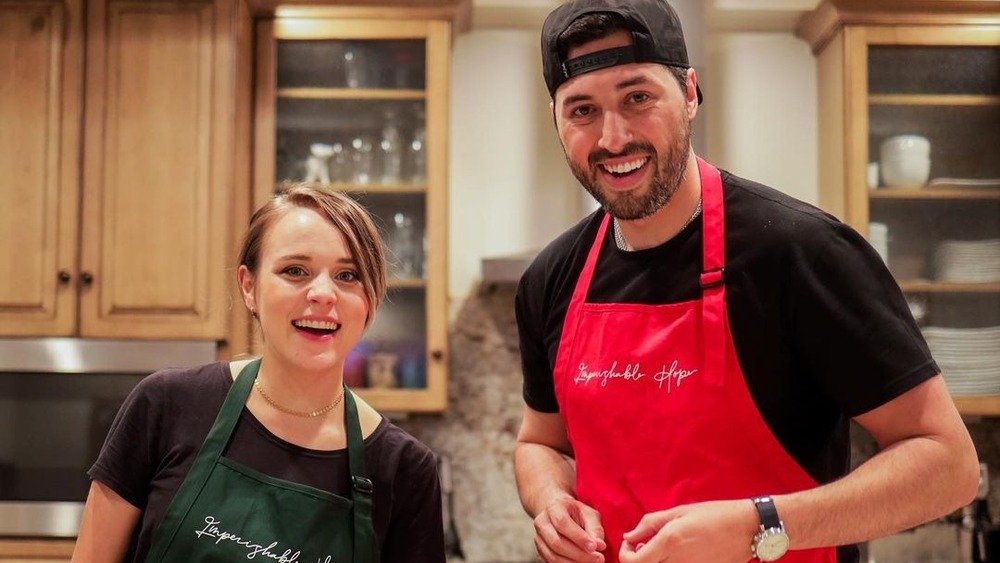 Jinger and Jeremy Vuolo in the kitchen