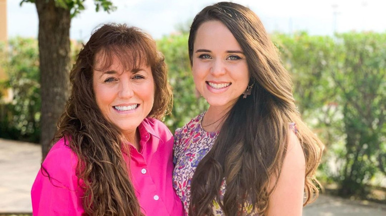 Michelle Duggar and Jinger Duggar smiling