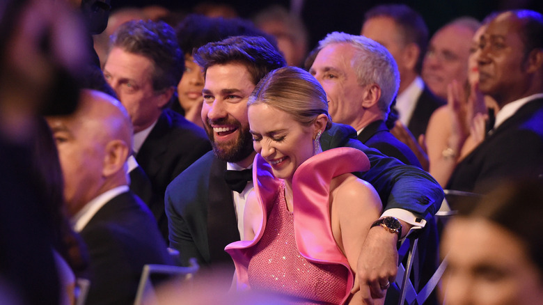 Emily Blunt and John Krasinski at awards show