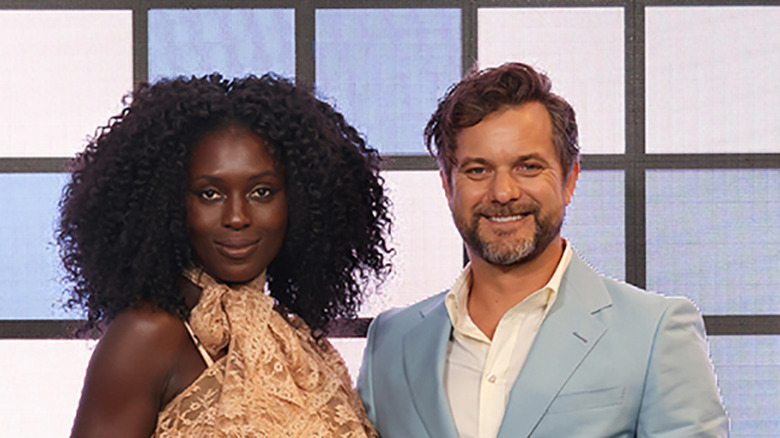 Jodie Turner-Smith and Joshua Jackson smiling