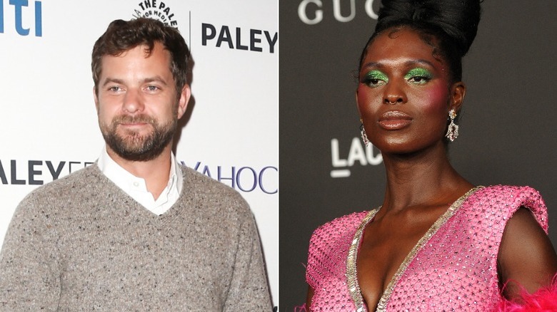 Joshua Jackson and Jodie Turner-Smith posing