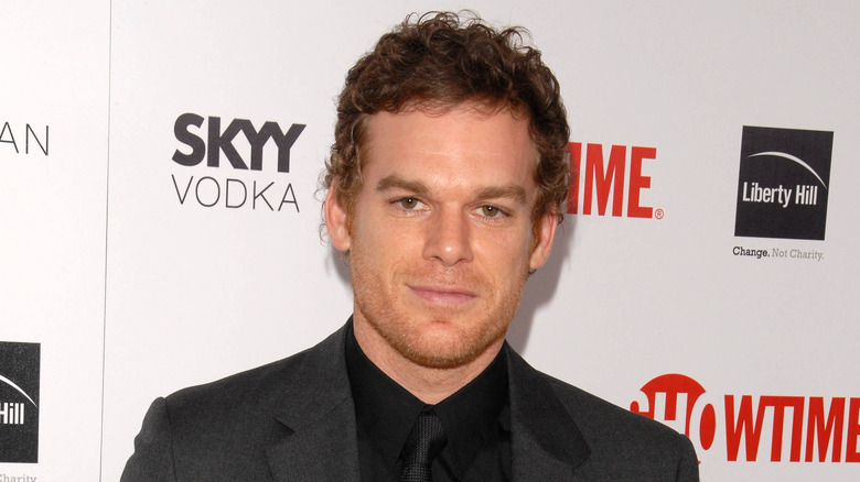 Michael C. Hall straight face, red carpet
