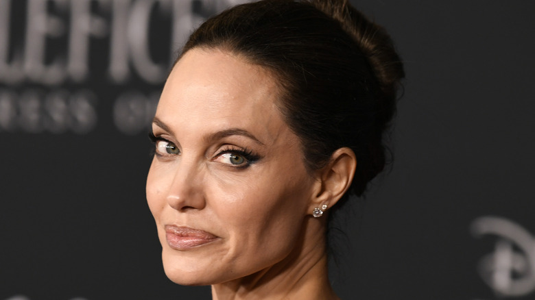 Angelina Jolie at the Maleficent premiere